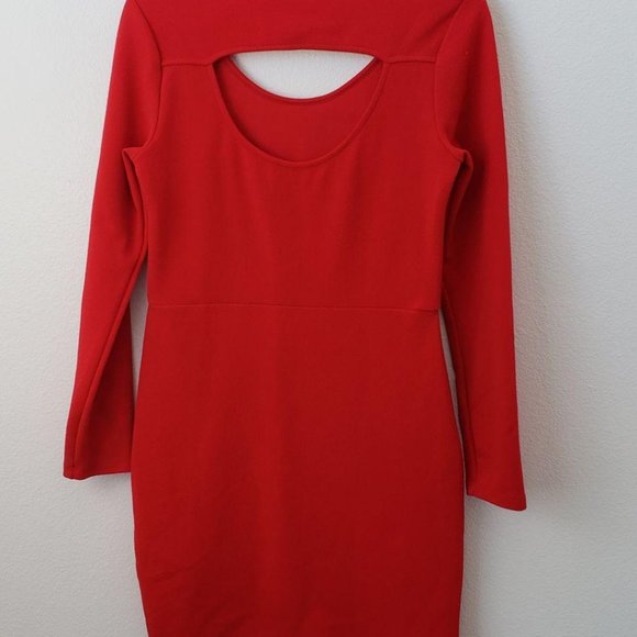 Soprano Dresses & Skirts - Soprano Red Long Sleeve Dress